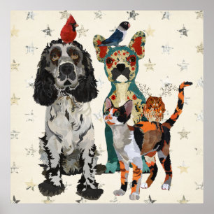 CLAWS, PAWS & FEATHERS Poster