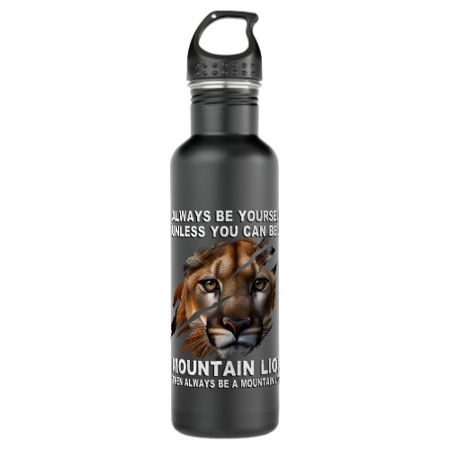 Claws Scratch Ripping Cougar Mountain Lion Lovers Stainless Steel Water Bottle