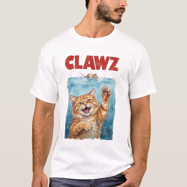 CLAWZ Funny Cat Parody Shirt | Cute Cat Movie  (Front)
