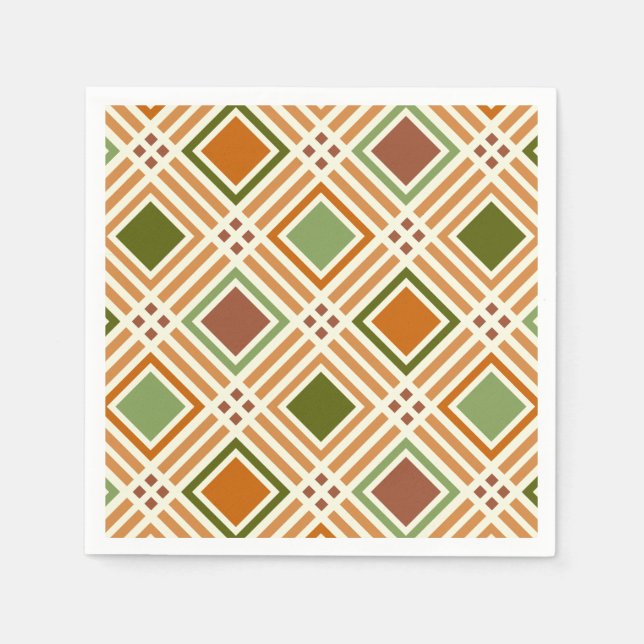 Clay Algae Pattern Napkins (Front)