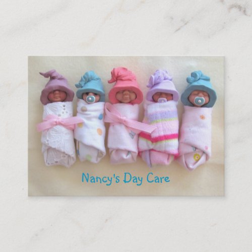 Clay Babies Day Care Child Care Business Business Card