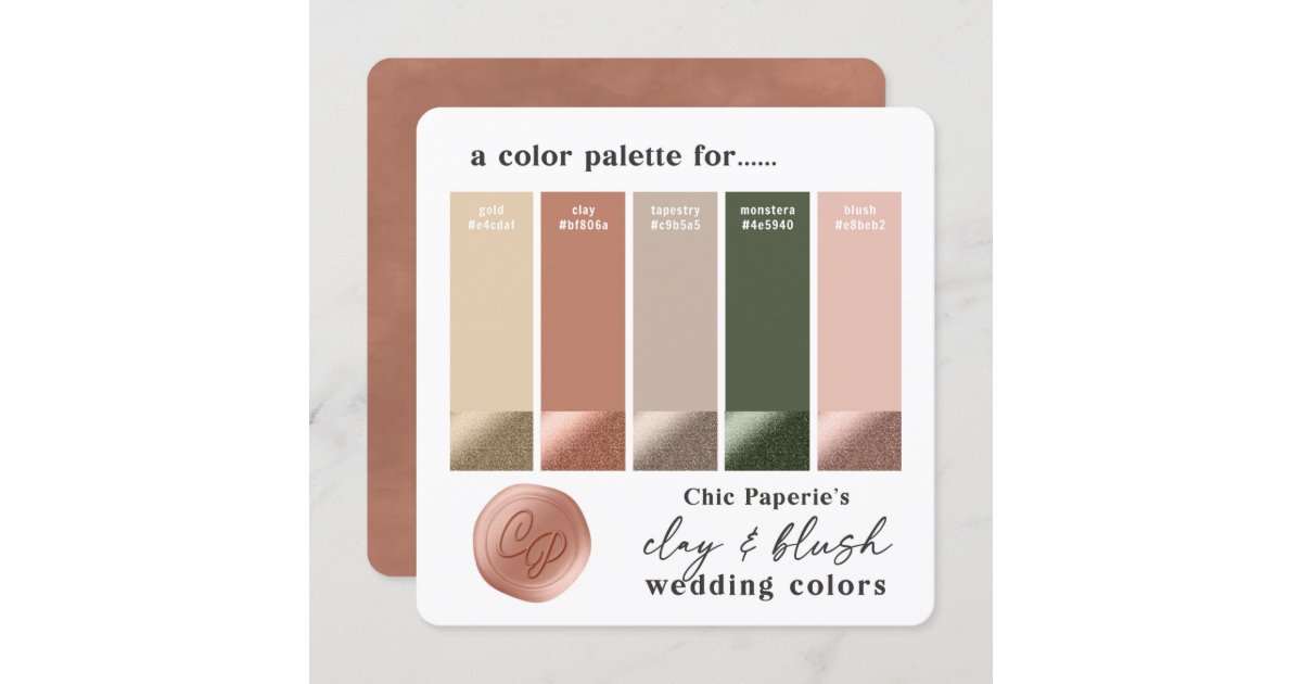 blush and gold color palette