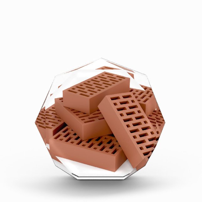 Clay bricks acrylic award (Front)