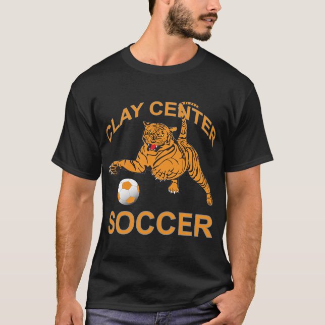 Clay Center Soccer Tiger T-Shirt (Front)