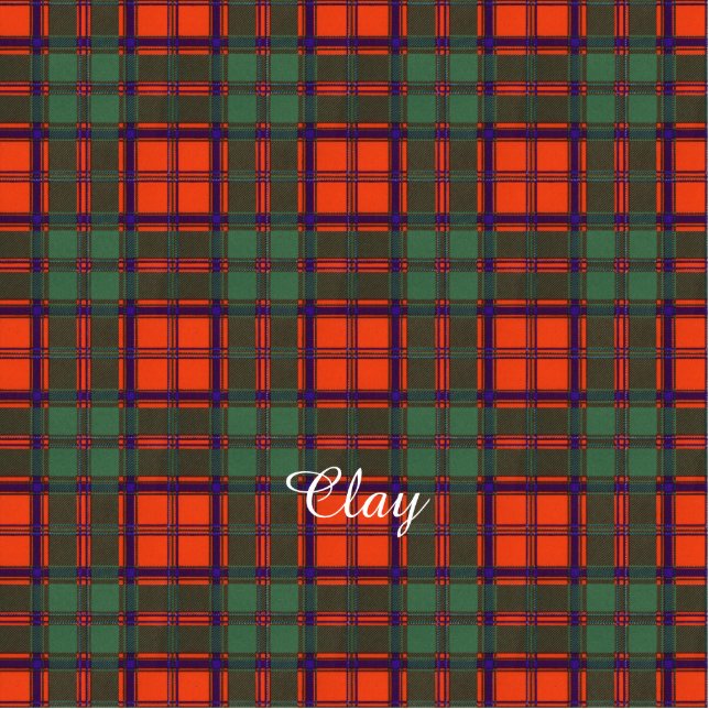 Clay clan Plaid Scottish kilt tartan Statuette (Front)