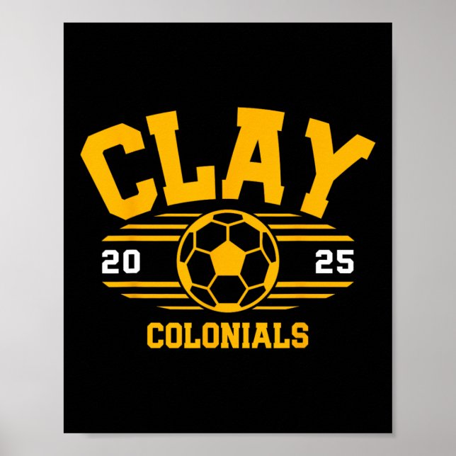 Clay Colonials Soccer Byll 2025  Poster (Front)