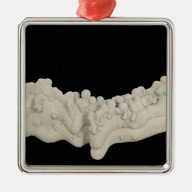 Clay Concretion Metal Ornament (Front)