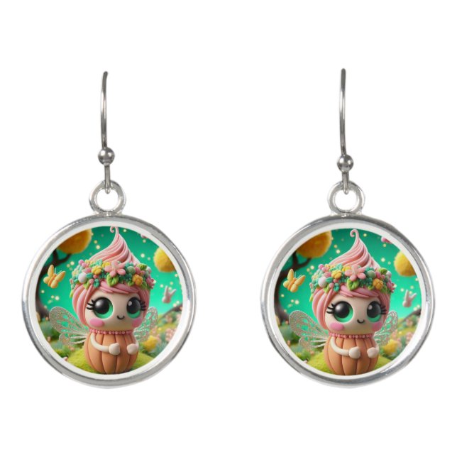 Clay Cuteness Fairy Earrings (Front)