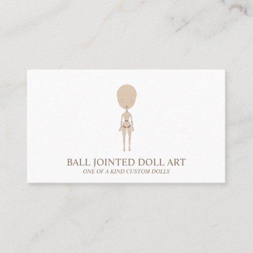 Clay Doll Maker Artist Bjd Ooak Business Card