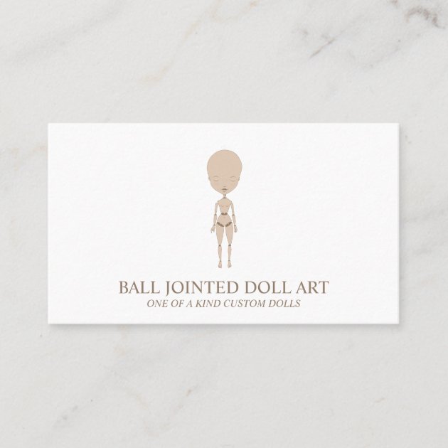 Clay Doll Maker Artist Bjd Ooak Business Card