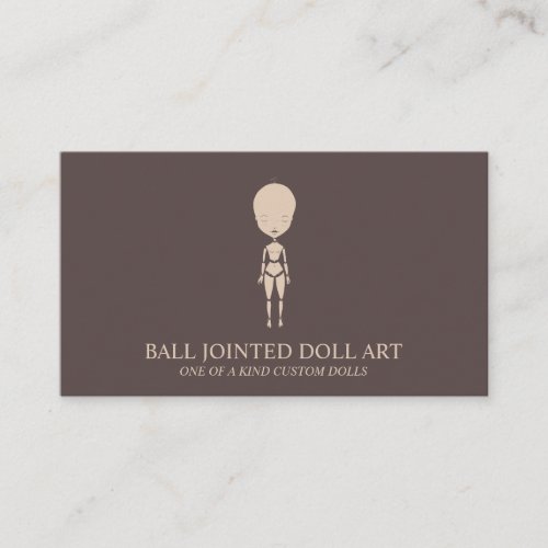 Clay Doll Maker Artist Mannequin Fashion Business Card