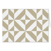 Clay Geometric Deco Cube Pattern (Front Horizontal)