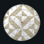 Clay Geometric Deco Cube Pattern Dartboard With Darts<br><div class="desc">This abstract,  geometric cubed pattern will add vibrance and classic flair to any home or office decor. Always ready for you to personalize with your name and/or your loved one's name,  as well.</div>
