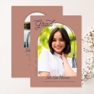 Clay Grad Announcement and Invitation with Photo