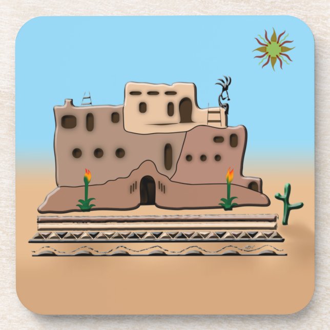 Clay House Beverage Coaster (Front)