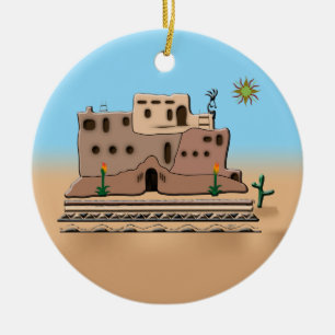Clay House Ceramic Ornament