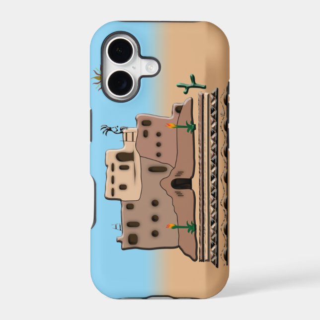 Clay House Iphone Case (Back)