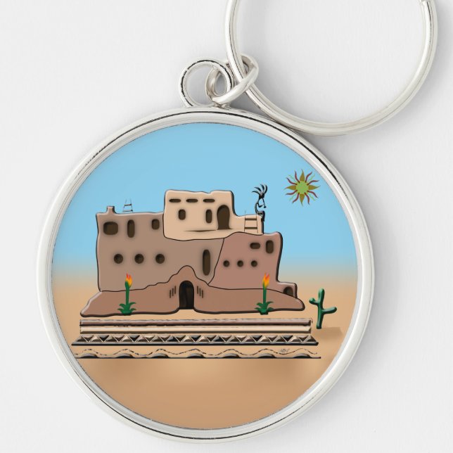 Clay House Keychain (Front)