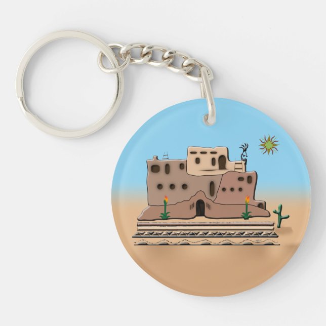 Clay House Keychain (Front)