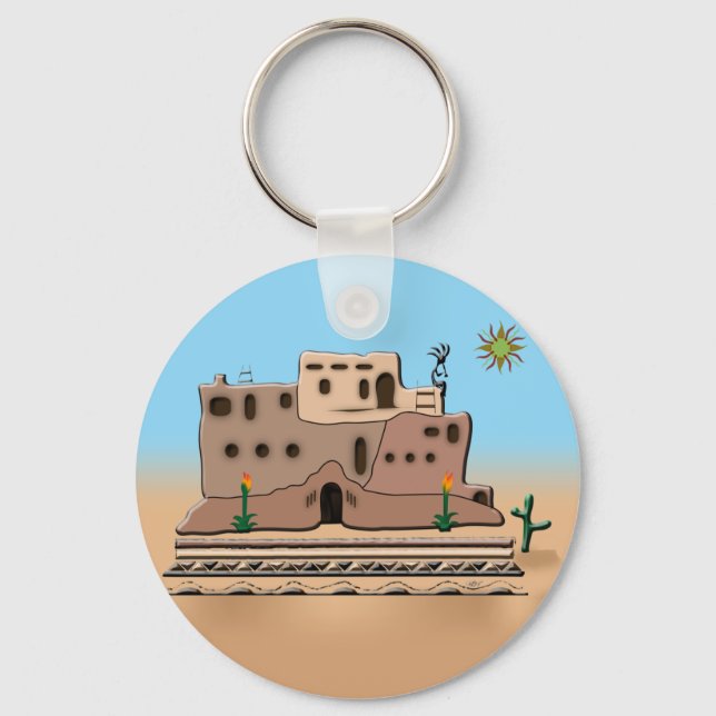 Clay House Keychain (Front)