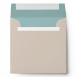 Clay Outide, Blue Lined Square Envelope
