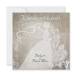 Clay Patterned To Have and Hold Wedding Invite