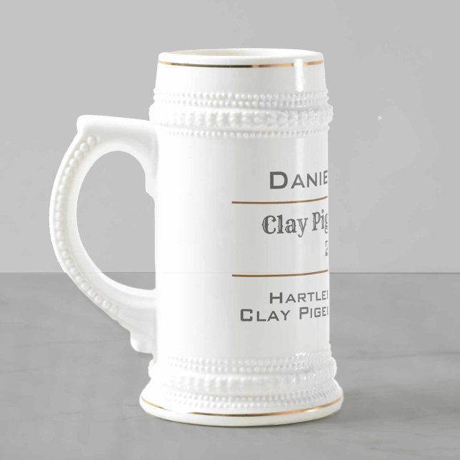 Clay Pigeon Champion Beer Stein (Creator Uploaded)