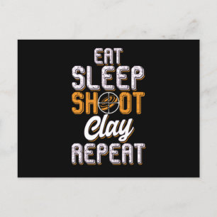 Clay Pigeon Shooting Hunting Wildlife Hunters Eat Postcard