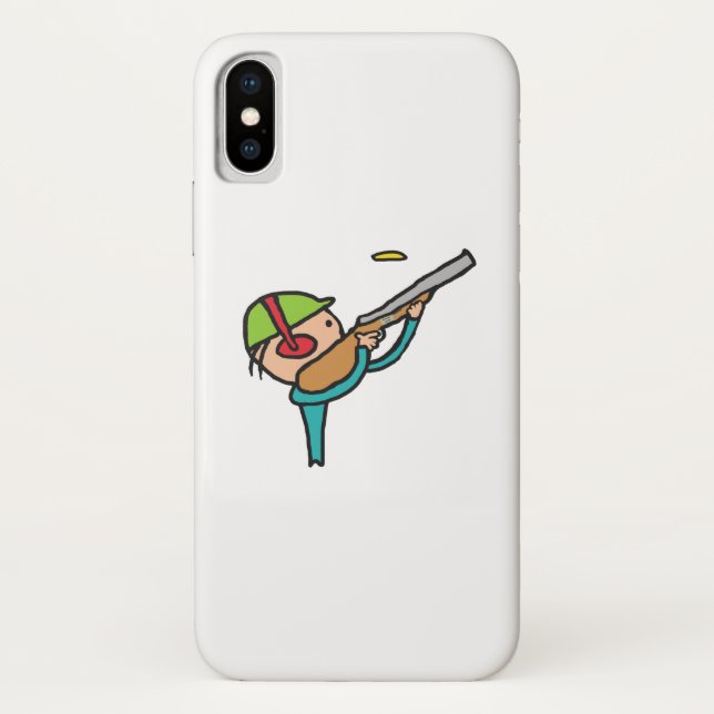 Clay Pigeon Trap Shooting Case-Mate iPhone Case (Back)