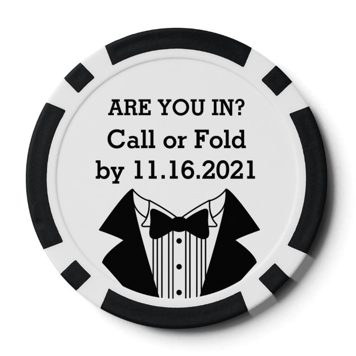 Best Poker Chips 2021 Clay Poker Chip Best Man or Groomsman Invite | Zazzle.com