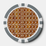 Clay Poker Chips Golden Jewel Patterns at Zazzle