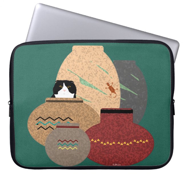Clay Pots Laptop Sleeve (Front)