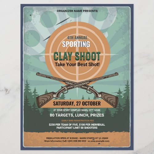 Clay Shoot Completition Flyer