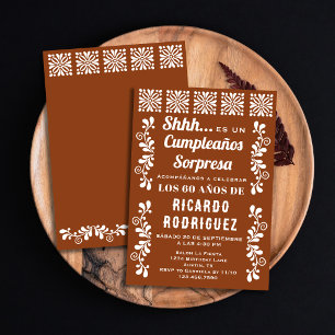 Clay Spanish Talavera Fiesta Sorpresa Birthday Invitation