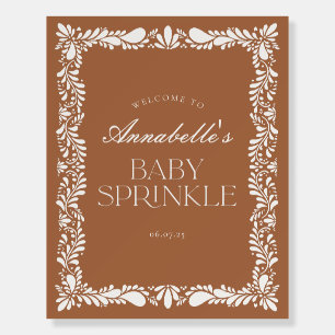 Clay Talavera Tile Baby Sprinkle Welcome Sign