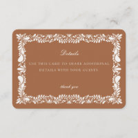 Clay Talavera Tile Details Card Invitation Insert