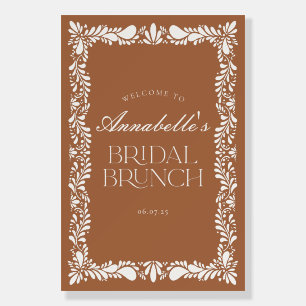 Clay Talavera Tile Fiesta Bridal Brunch Welcome Foam Board