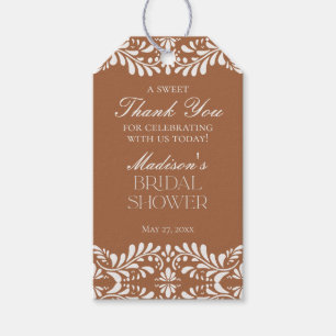 Clay Talavera Tile Fiesta Bridal Shower Favor Gift Tags