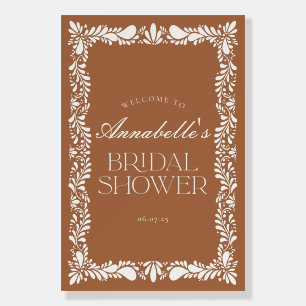Clay Talavera Tile Fiesta Bridal Shower Welcome Foam Board
