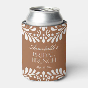 Clay Talavera Tile Spanish Fiesta Bridal Brunch Can Cooler