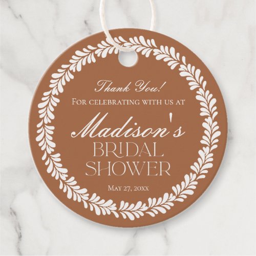 Clay Talavera Tile Spanish Fiesta Bridal Shower  Favor Tags
