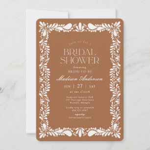 Clay Talavera Tile Spanish Fiesta Bridal Shower Invitation