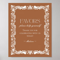 Clay Talavera Tile Spanish Fiesta Favors Sign
