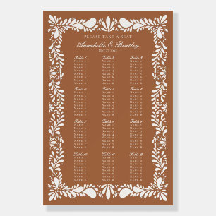 Clay Talavera Tile Spanish Fiesta Seating Chart Foam Board