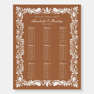 Clay Talavera Tile Spanish Fiesta Seating Chart Foam Board