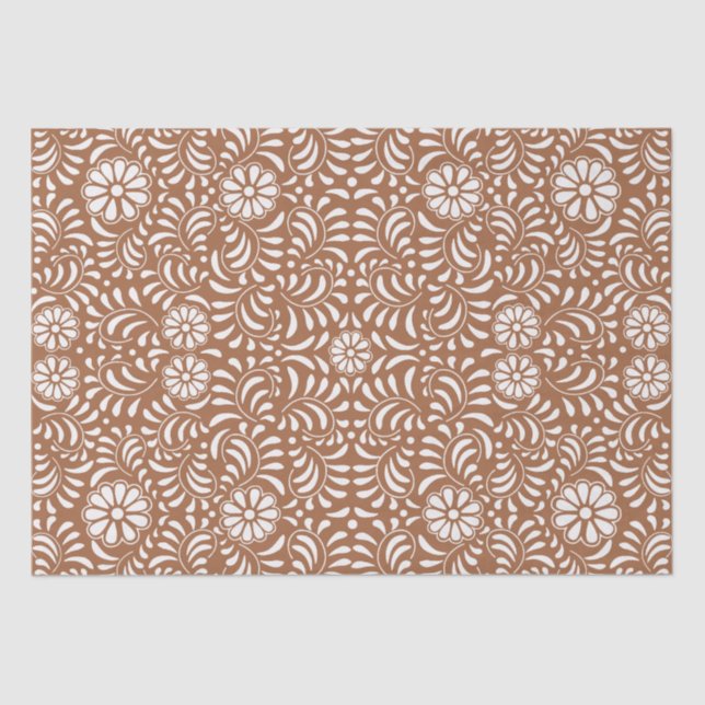 Clay Talavera Tile Spanish Style Fiesta Tissue Paper (Front)