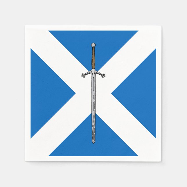 Claymore and Saltire Napkins (Front)