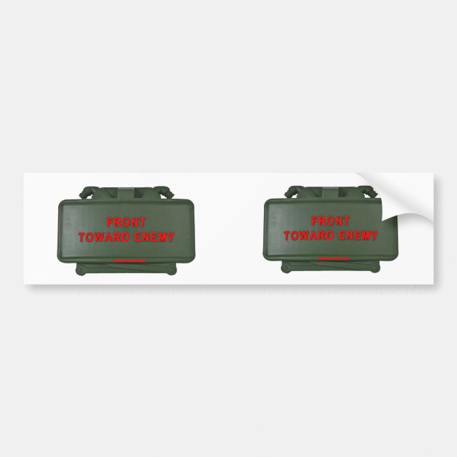 CLAYMORE MINE (2 for 1) Bumper Sticker (Front)