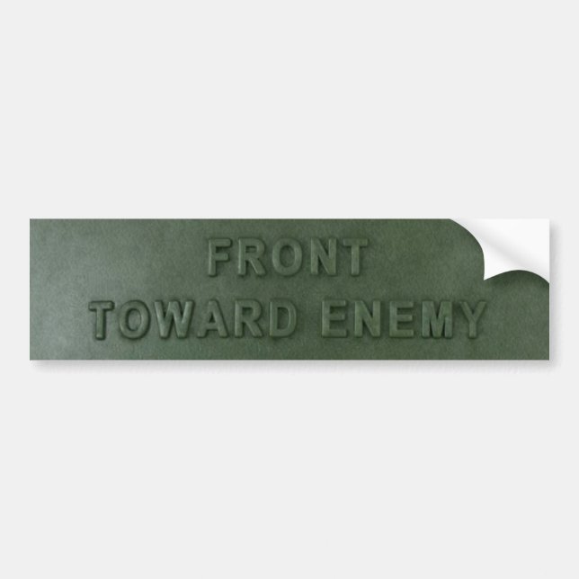 Claymore Mine Bumper Sticker (Front)