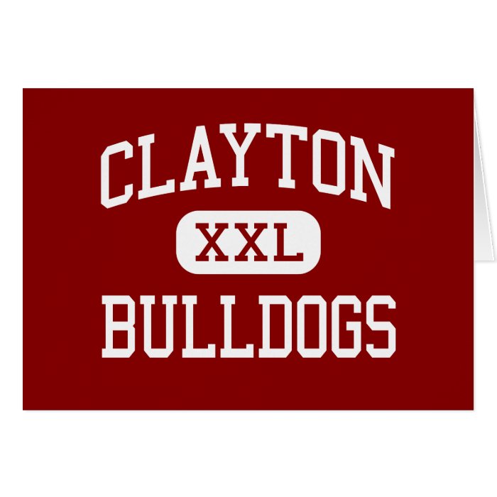 Clayton   Bulldogs   High   Clayton Oklahoma Card